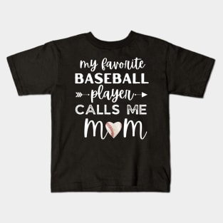 My Favourite Baseball Player Kids T-Shirt